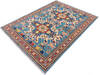 Kazak Blue Hand Knotted 50 X 68  Area Rug 700-145884 Thumb 2