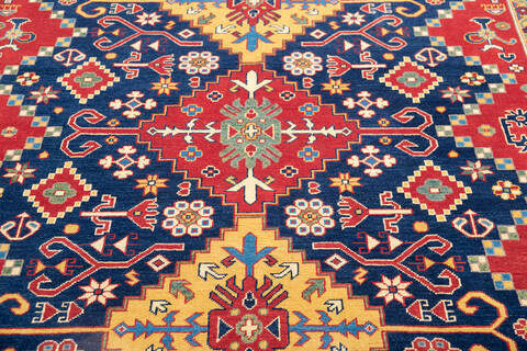 Kazak Blue Hand Knotted 66 X 102 Area Rug 700-145885 Image 3