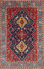 Kazak Blue Hand Knotted 66 X 102 Area Rug 700-145885 Thumb 0
