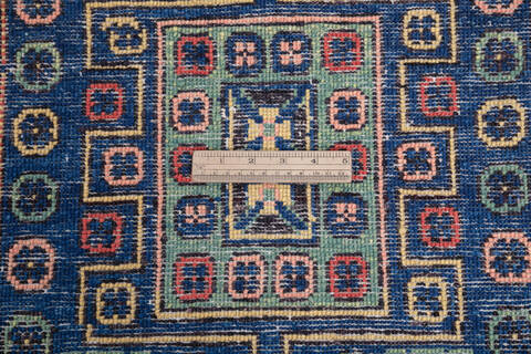 Kazak Blue Runner Hand Knotted 27 X 120 Area Rug 700-145887 Image 7