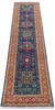 Kazak Blue Runner Hand Knotted 27 X 120 Area Rug 700-145887 Thumb 1