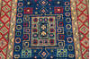 Kazak Blue Runner Hand Knotted 27 X 120 Area Rug 700-145887 Thumb 3