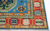 Kazak Blue Hand Knotted 40 X 60  Area Rug 700-145888 Thumb 4