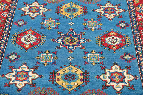 Kazak Blue Hand Knotted 40 X 58 Area Rug 700-145889 Image 3