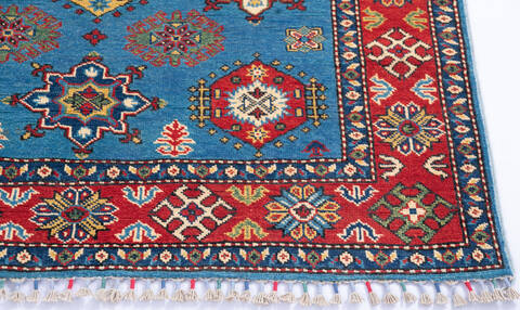 Kazak Blue Hand Knotted 40 X 58 Area Rug 700-145889 Image 4