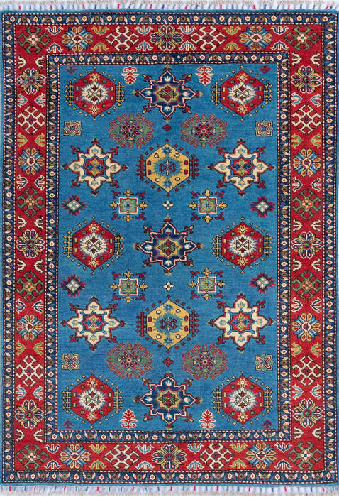 Kazak Blue Hand Knotted 40 X 58 Area Rug 700-145889 Image 0
