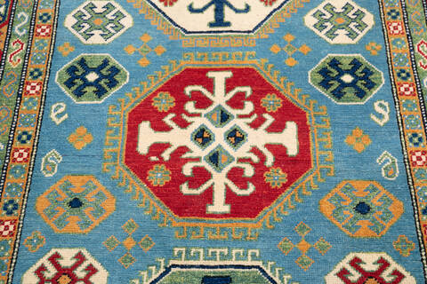 Kazak Blue Hand Knotted 40 X 63 Area Rug 700-145892 Image 3