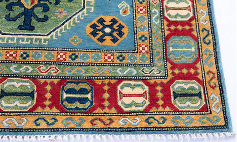 Kazak Blue Hand Knotted 40 X 63 Area Rug 700-145892 Image 4