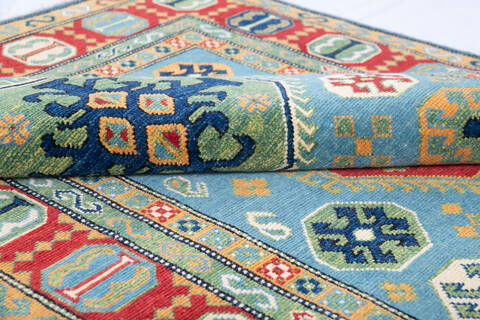 Kazak Blue Hand Knotted 40 X 63 Area Rug 700-145892 Image 5