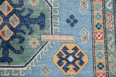 Kazak Blue Hand Knotted 40 X 63 Area Rug 700-145892 Image 6