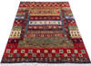 Chobi Red Hand Knotted 59 X 80  Area Rug 700-145896 Thumb 1