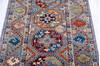 Chobi Grey Runner Hand Knotted 27 X 100 Area Rug 700-145897 Thumb 3