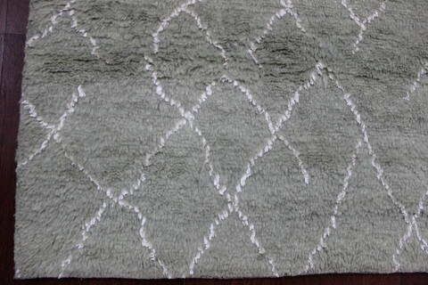 Moroccan Grey Hand Knotted 40 X 60 Area Rug 902-145901 Image 4
