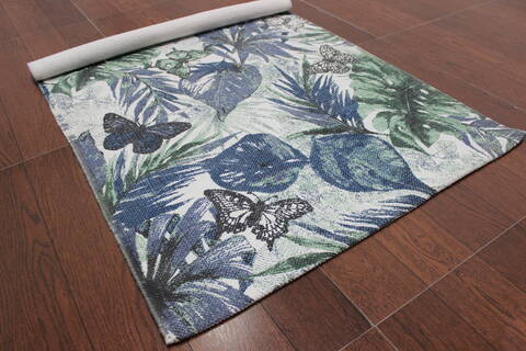 Modern-Contemporary Multicolor Flat Woven 23 X 40 Area Rug 902-145906 Image 2