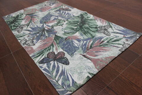 Modern-Contemporary Multicolor Flat Woven 23 X 40 Area Rug 902-145908 Image 1