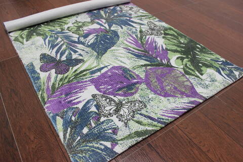 Modern-Contemporary Multicolor Flat Woven 23 X 40 Area Rug 902-145909 Image 2