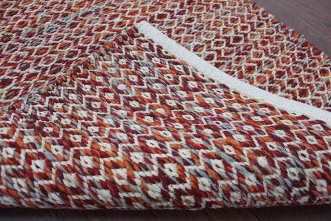 Geometric Multicolor Flat Woven 23 X 40 Area Rug 902-145913 Image 2