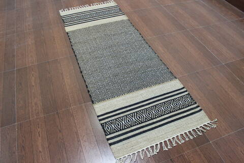 Geometric Multicolor Runner Flat Woven 20 X 66 Area Rug 902-145921 Image 3