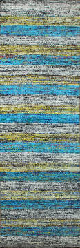 Geometric Multicolor Flat Woven 2'0" X 6'0"  Area Rug 902-145926