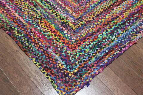 Geometric Multicolor Flat Woven 40 X 60 Area Rug 902-145934 Image 1