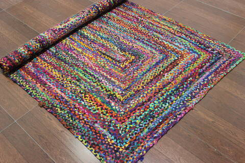 Geometric Multicolor Flat Woven 40 X 60 Area Rug 902-145934 Image 2