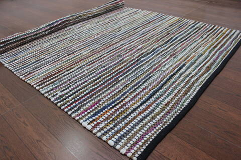Geometric Multicolor Flat Woven 46 X 66 Area Rug 902-145943 Image 3