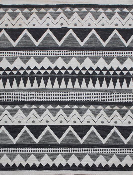 Geometric Multicolor Flat Woven 46 X 66 Area Rug 902-145948 Image 0