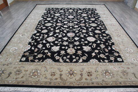 Jaipur Black Hand Knotted 90 X 120 Area Rug 905-145949 Image 1