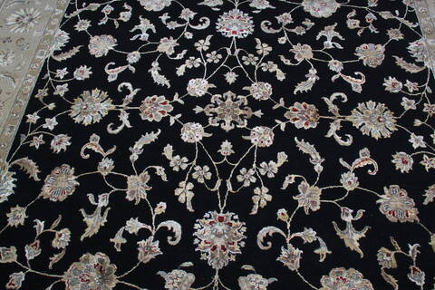Jaipur Black Hand Knotted 90 X 120 Area Rug 905-145949 Image 4