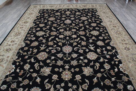 Jaipur Black Hand Knotted 90 X 120 Area Rug 905-145949 Image 7