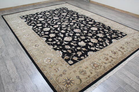 Jaipur Black Hand Knotted 90 X 120 Area Rug 905-145949 Image 8