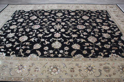 Jaipur Black Hand Knotted 90 X 120 Area Rug 905-145949 Image 9