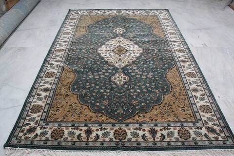 Mahi Blue Hand Knotted 60 X 90 Area Rug 905-145952 Image 1