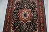 Kashan Black Hand Knotted 40 X 60 Area Rug 905-145954 Thumb 3