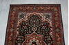 Kashan Black Hand Knotted 40 X 60 Area Rug 905-145954 Thumb 4