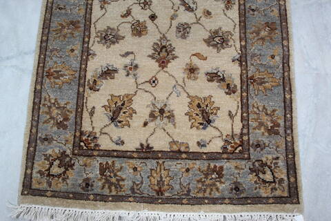 Jaipur White Runner Hand Knotted 29 X 79 Area Rug 905-145955 Image 4