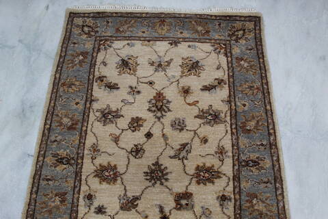 Jaipur White Runner Hand Knotted 29 X 79 Area Rug 905-145955 Image 6