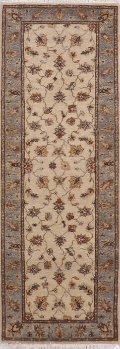 Jaipur White Runner Hand Knotted 29 X 79 Area Rug 905-145955 Image 0