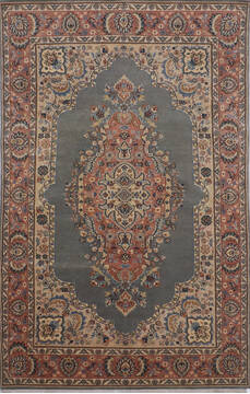 Mahi Grey Hand Knotted 5'9" X 9'1"  Area Rug 905-145956