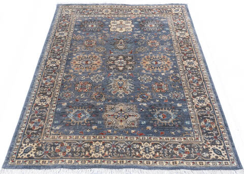 Chobi Grey Hand Knotted 410 X 67 Area Rug 700-145959 Image 1
