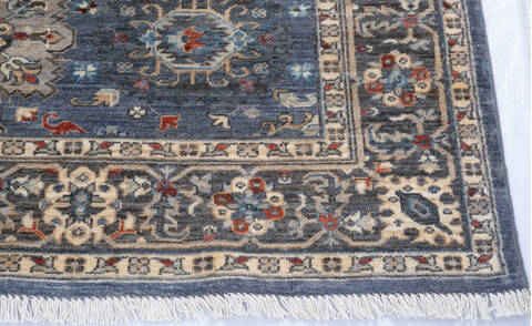 Chobi Grey Hand Knotted 410 X 67 Area Rug 700-145959 Image 4