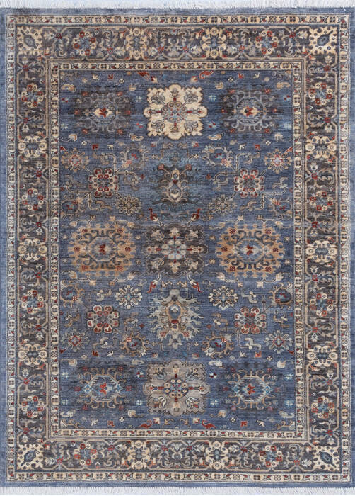 Chobi Grey Hand Knotted 410 X 67 Area Rug 700-145959 Image 0
