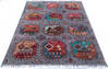 Chobi Grey Hand Knotted 53 X 61 Area Rug 700-145961 Thumb 1