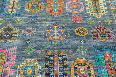Chobi Grey Hand Knotted 58 X 83 Area Rug 700-145962 Image 3