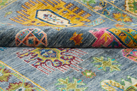 Chobi Grey Hand Knotted 58 X 83 Area Rug 700-145962 Image 5