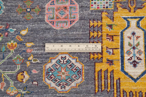 Chobi Grey Hand Knotted 58 X 83 Area Rug 700-145962 Image 6