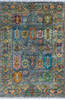 Chobi Grey Hand Knotted 58 X 83 Area Rug 700-145962 Thumb 0