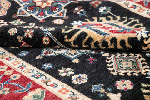 Chobi Black Hand Knotted 68 X 98 Area Rug 700-145967 Image 5