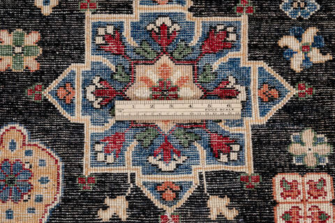 Chobi Black Hand Knotted 68 X 98 Area Rug 700-145967 Image 6