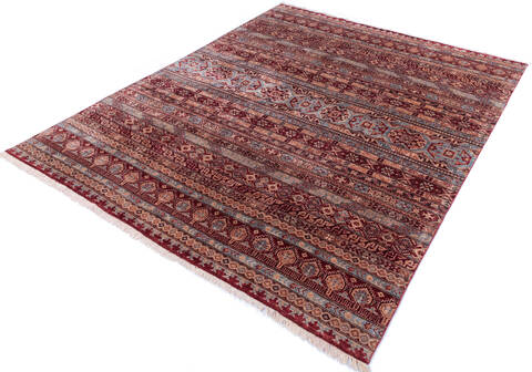 Chobi Red Hand Knotted 80 X 911 Area Rug 700-145973 Image 2